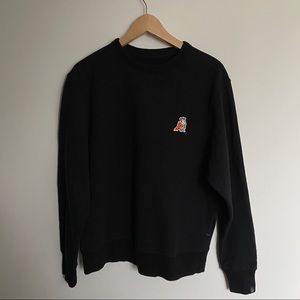 Bone Mens Pizza Rat Applique Sweater 